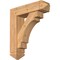 Ekena Millwork Merced Arts and Crafts Smooth Bracket w/ Offset Brace, Western Red Cedar, 7 1/2"W x 28"D x 32"H BKT0806X28X32MRC03SWR - alternate 1